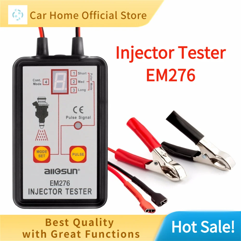 

Fuel Injector Tester Automotive Fuel-Pump System Analyzer 4 Pulse Modes Injector-Pressure Gauge All-sun EM276