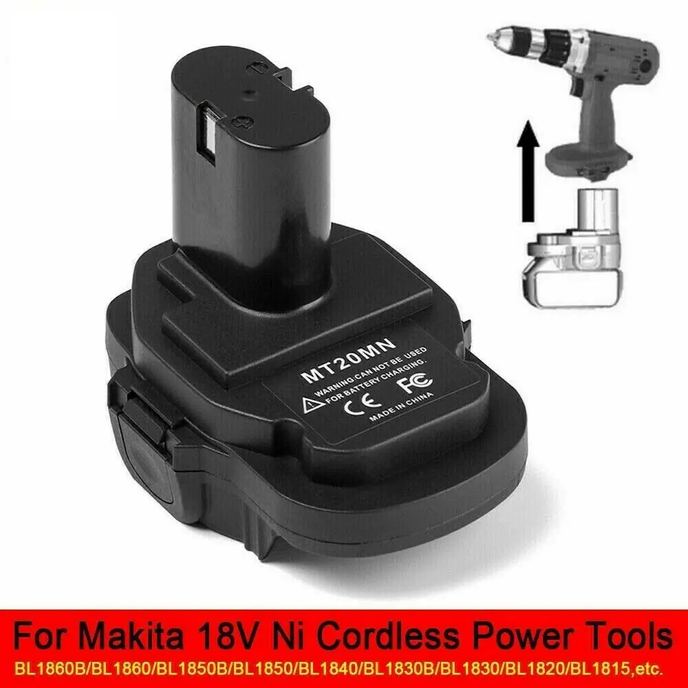 Imagem -05 - Adaptador de Bateria para Substituição Makita Conversor de Bateria de Lítio 18v Acessórios para Ferramentas Elétricas Convertendo Bateria Mt20mn