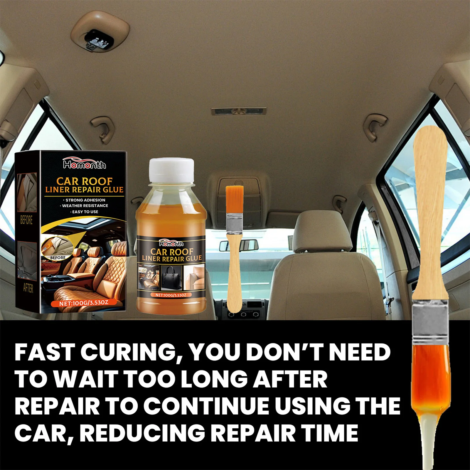 Car Headliner Adhesive Advanced Bonding Technology Fast Dry Glue Suitable for Canvas Sponges