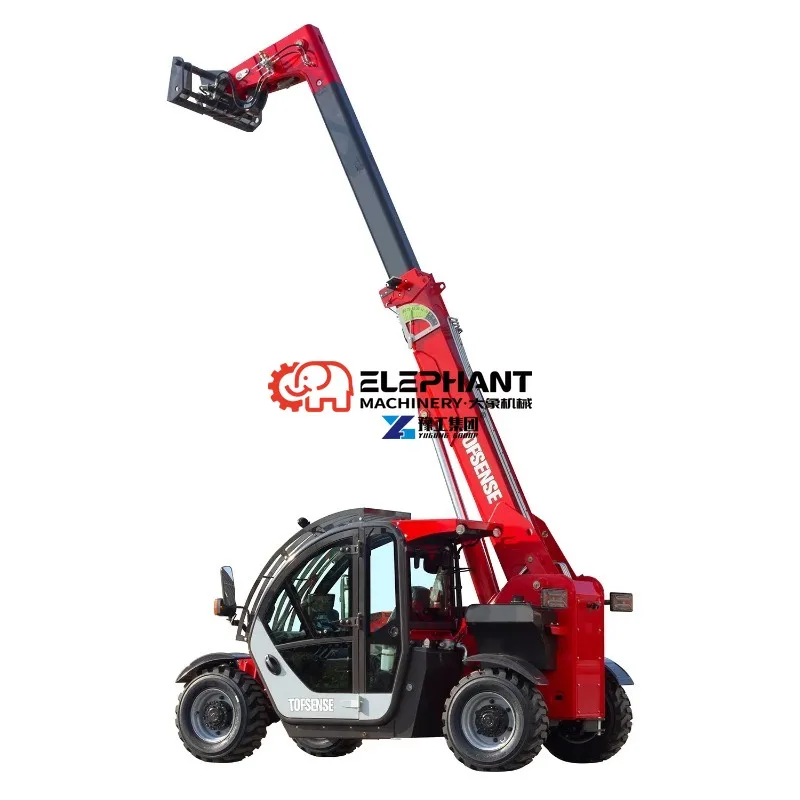 6m Hydraulic Boom Telehandler Forklift Telescopic Lift with Cabin Heavy Load Material Handling Agriculture Construction