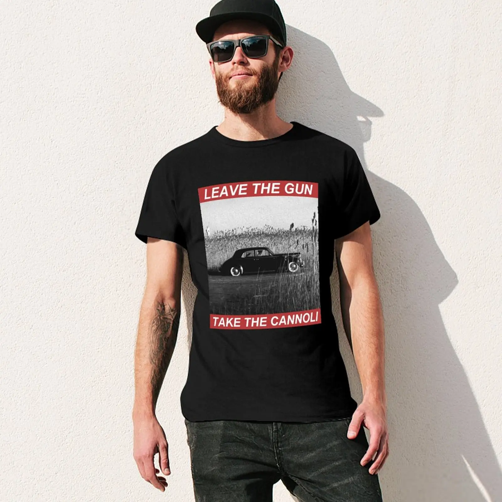 LEAVE THE GUN, TAKE THE CANNOLI T-Shirt oversized graphic tee anime t shirts t shirts for men graphic