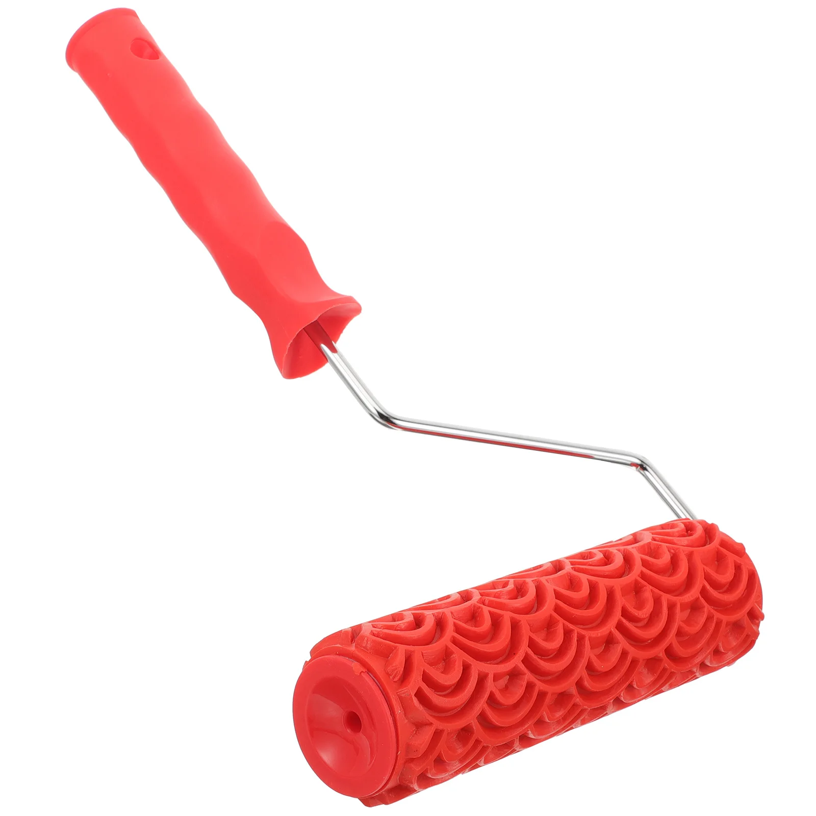 

Textured Paint Roller Embossing Pattern Wall Decoration Tool Portable Rubber Handle for DIY Grain Effect on Walls Ceilings