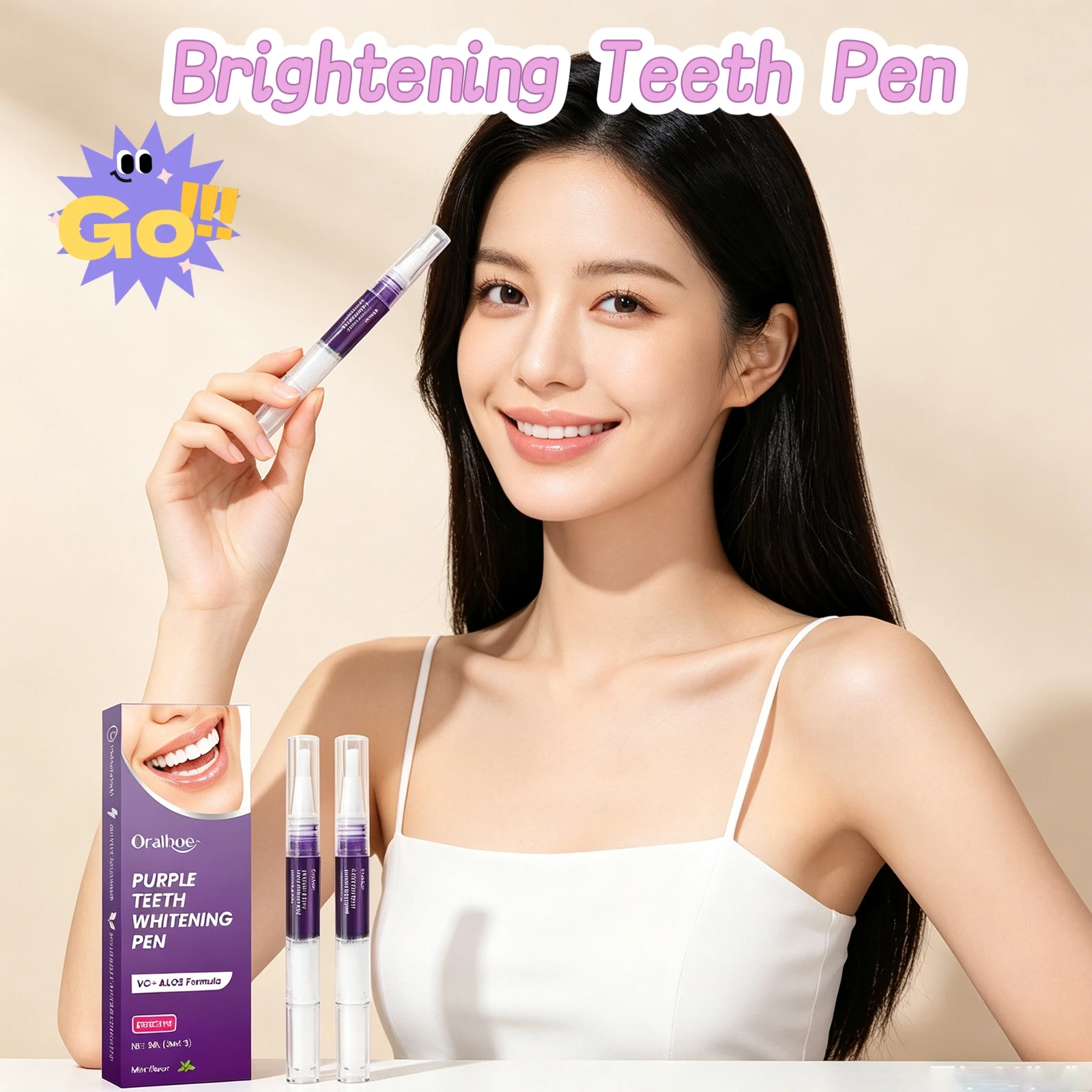 

Отбеливающая ручка для зубов Oralhoe Purple: удаление пятен и зубного налета, идеальная улыбка, витамин С, средства для ухода за зубами