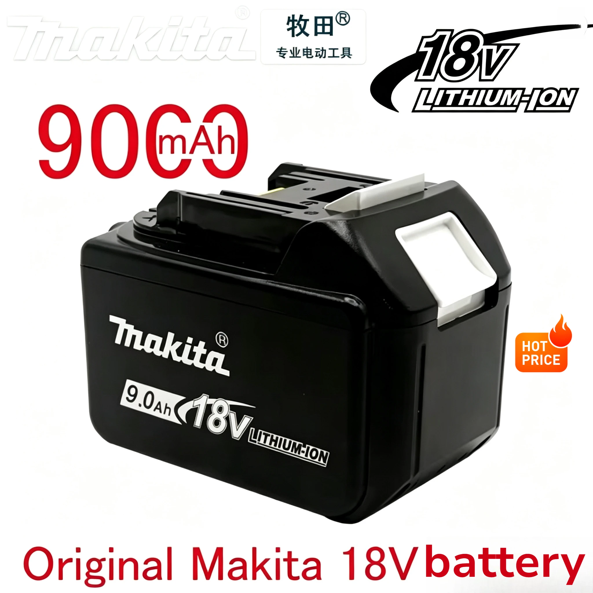 NEW 100% Genuine Makita 9Ah 6Ah 5Ah for Makita 18V Battery BL1860B/1840/1830B/1850B/1850/1860/1815 Replacement Lithium Battery