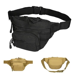 Men Waist Fanny Pack Travel Hip Bum Bags Military Assault Large Capacity Nylon Sports Climb Hiking Male Belt Sling Chest Bag