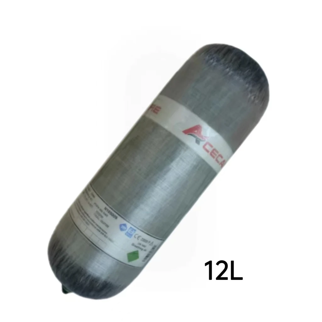 ACECARE 4500Psi 300Bar 30Mpa 12L Цилиндр из углеродного волокна Резервуар высокого давления HPA Воздушная бутылка для дайвинга с аквалангом M18 * 1,5