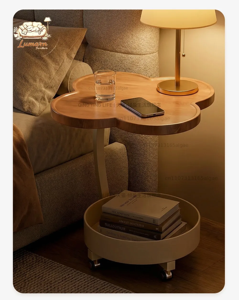 Bedroom removable side table instead of artifact household