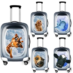 Giraffe Luggage Cover Travel Accessories Cute Cartoon Animals Elastic Suitcase Protective Covers Anti-dust Case Cover Trolley