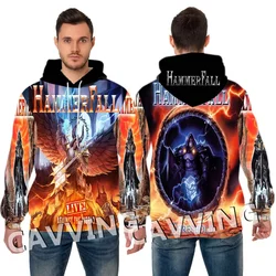 Hammerfall Band 3D Printed Fashion Hoodies Hooded Sweatshirts Harajuku Hoodie Sweatshirts Tops Clothing for Women/men