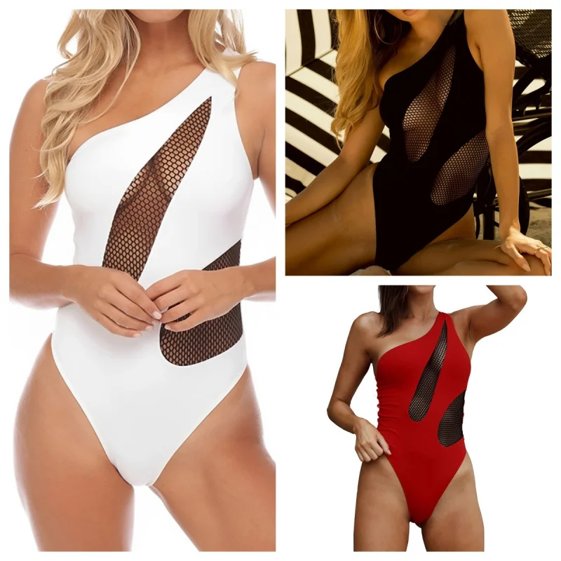 

Сетчатый слитный купальник, бикини, Женский ажурный купальник, бикини, качественный сексуальный купальник