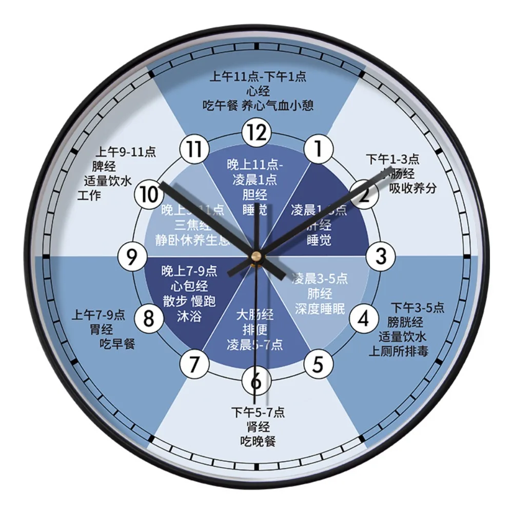 

Time Clock Simple Health Wall Clock Silent Modern Quartz Watch Creative Electronic Clock Living Room