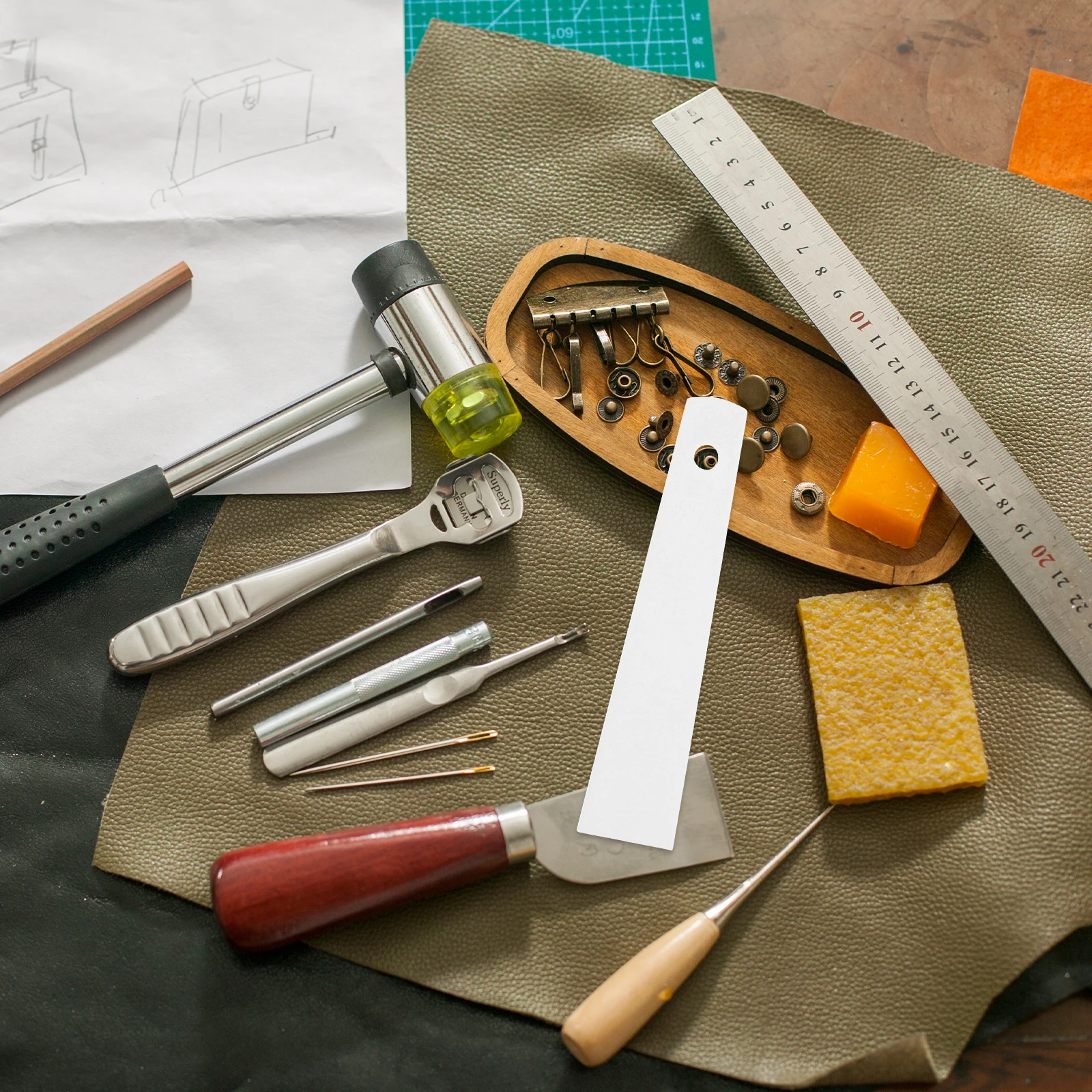 

3pcs Tool Kit Smears Glue Spatula Plastic Glue Spreader Handheld Applicator For Diy Crafts Felt Wood Cardboard