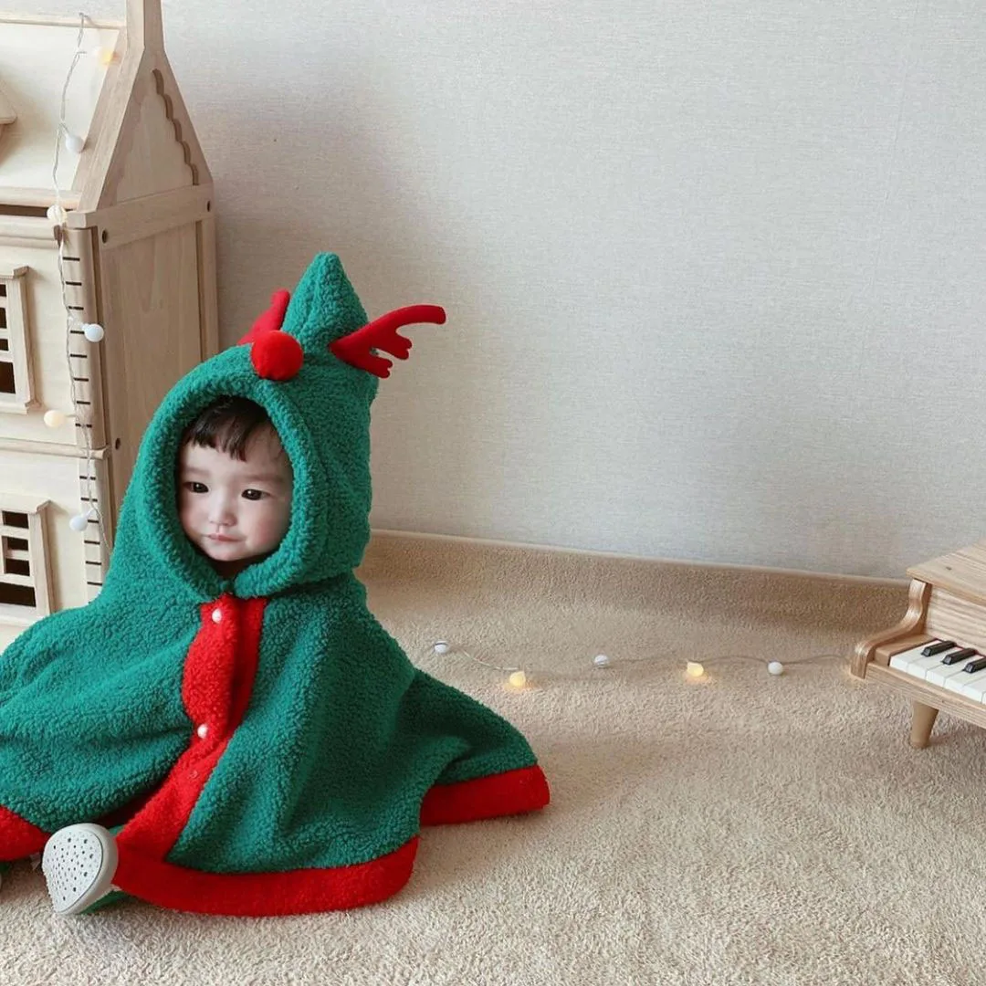 Baby Infant Cotton Rompers Christmas Santa Rudolph Toddler Boy Girl Sweatshirt With Hat Xmas Tree Autumn Winter Clothes Sweater