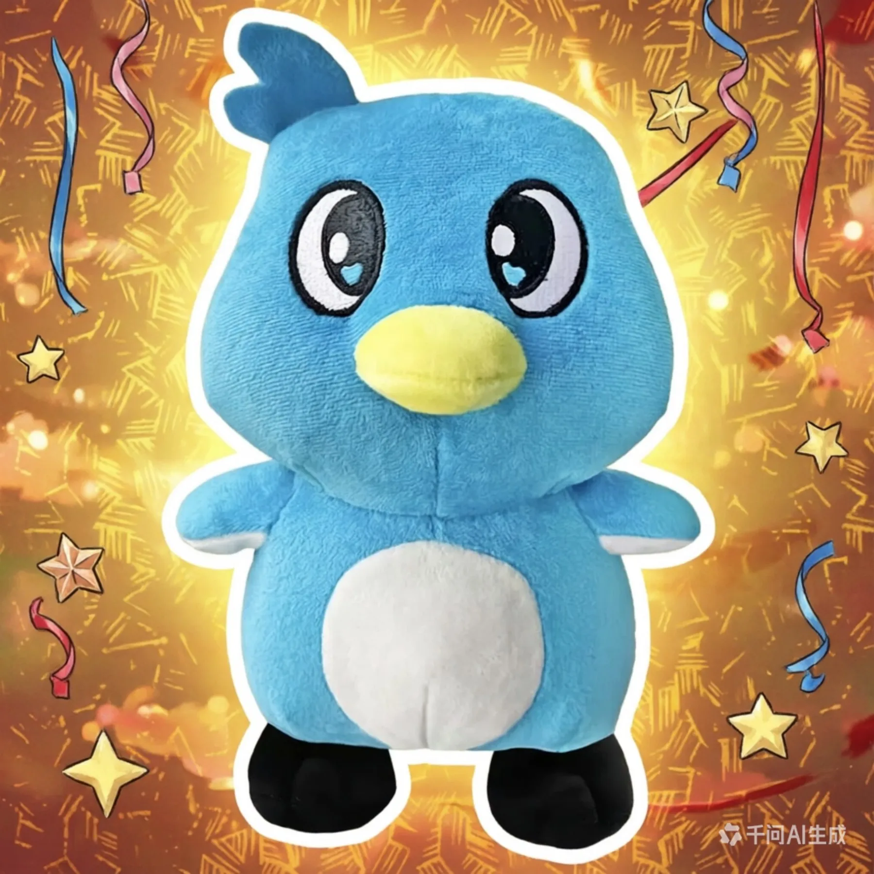 

20CM Milo Blue Bird Plush Toy Soft Stuffed Animal For Kids Birthday Gift Home Decor Nursery Room Decoration