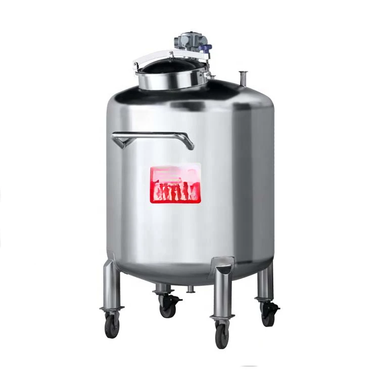 Customized 500L 1000L Stainless Steel S304 316L Mixing Storage Tank For Perfume Or Alcohol Cosmetic Movable Fix