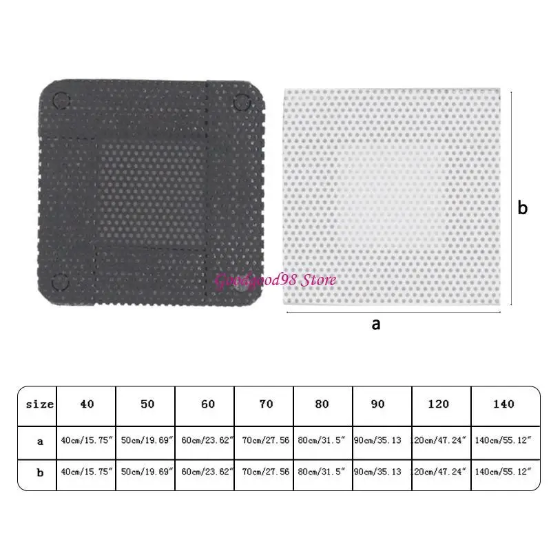 Dust Cover PVC Fan Dustproof Filter for Computer for Case Fan Cooling Mesh Squar 
