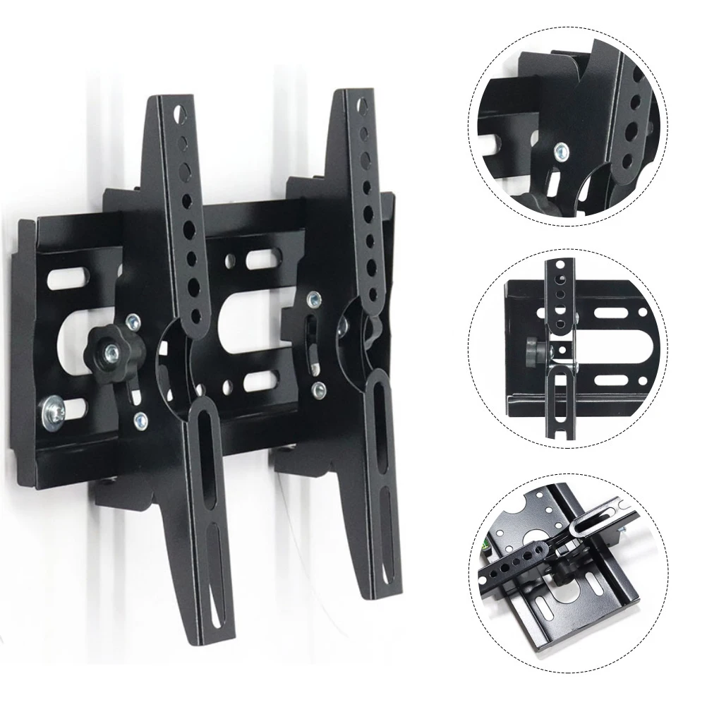 

14-42Inch Universal Lcd Stand Wall Mount Iron Bracket Durable Rack For Home Bar Classroom Conference Room Strong Load Bearing