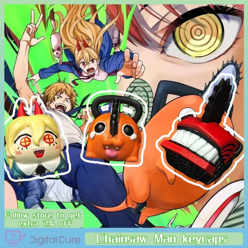 

Колпачки для клавиш с бензопилой, 1 шт., Pochita Power Q, версия, персонаж, сделай сам, персонализированная колпачок для клавиш, аниме, индивидуальная механическая клавиатура, колпачок для клавиатуры