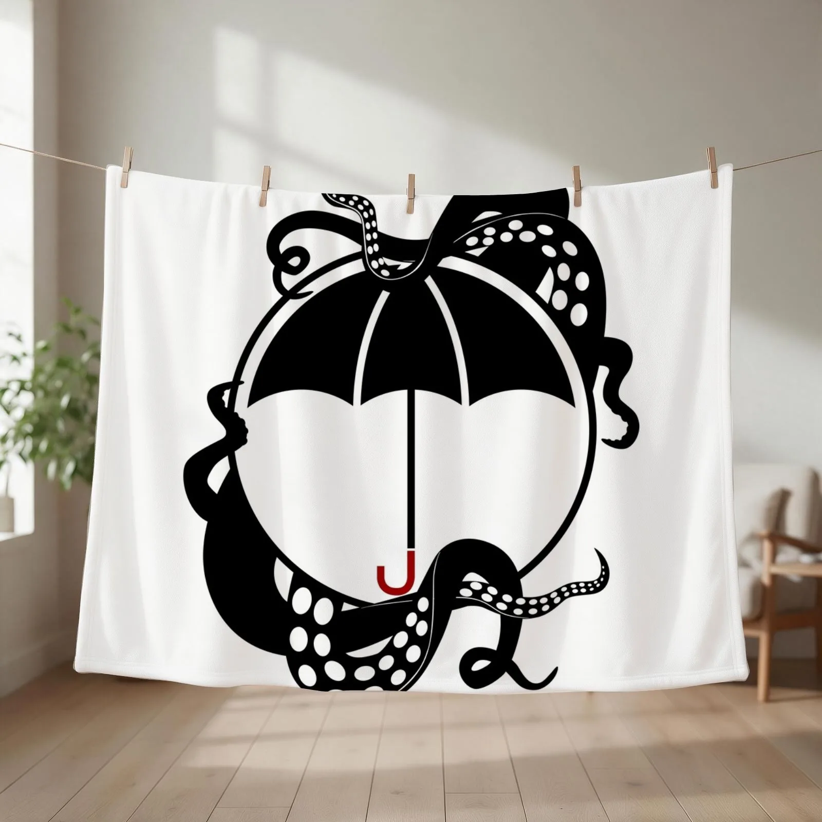 The Umbrella Academy - Number Six Ben (Black Variant) Throw Blanket Kid'S Hairys Shaggy Soft Big Blankets