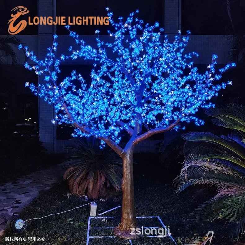 Natural Tree Trunk Led Artificial Cherry Blossom Tree Light Christmas Light Height 110/220v Rainproof Outdoor Use