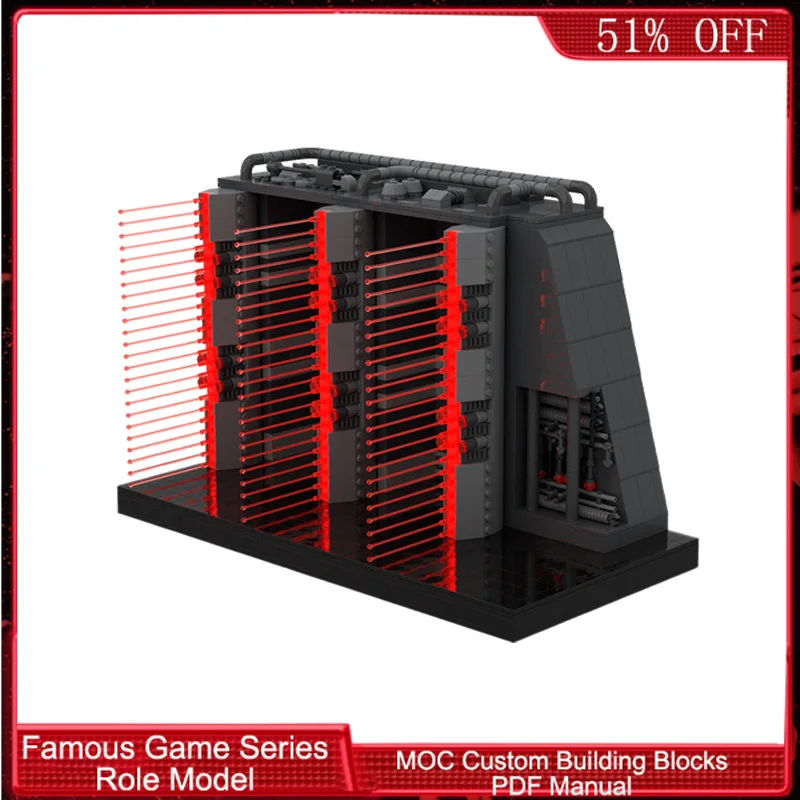 مجموعة بناء SW-LaserGate مكونة من 1736 قطعة، نموذج مخصص للبناء المعياري، مكعبات بناء للأطفال، تصميم إبداعي، لعبة DIY، هدية عيد الميلاد