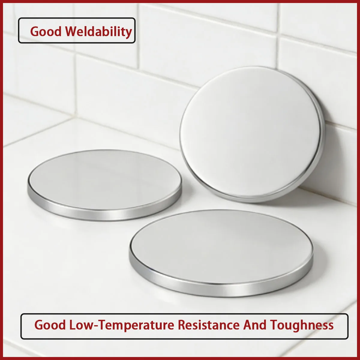 

Stainless steel circular plate with a diameter of 50-400mm is used for kitchenware, chemical equipment, building decoration, etc