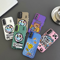 Luxury S-Smile Phone Case For Samsung Galaxy S24 S23 S22 S21 S20 FE Ultra Plus 4G 5G  Anti Fall Matte Back