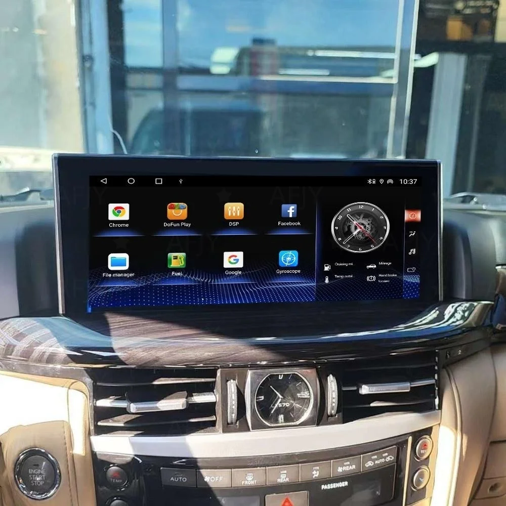 Android 14 Auto Parts Audio For Lexus LX570 2008 2009 2010-2015 Stereo Multimedia Player Car Radio GPS Navigation HiCar Carplay