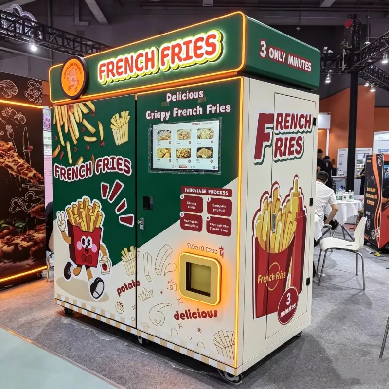 Display window French fries vending machine, paradise French fries vending machine, festival style French fries vending machine