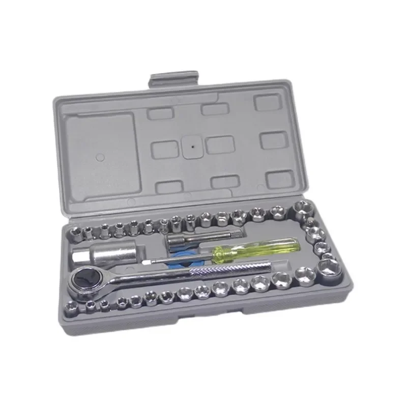 Universal car and motorcycle maintenance socket wrench toolbox wrench socket set toolkit spine