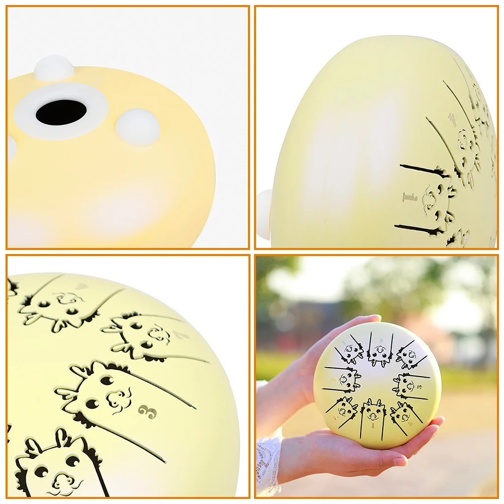 

1 комплект, стальной барабан со знаком зодиака, прочный круглый ударный инструмент, четкий звук для медитации, начинающих, детей, портативная музыка