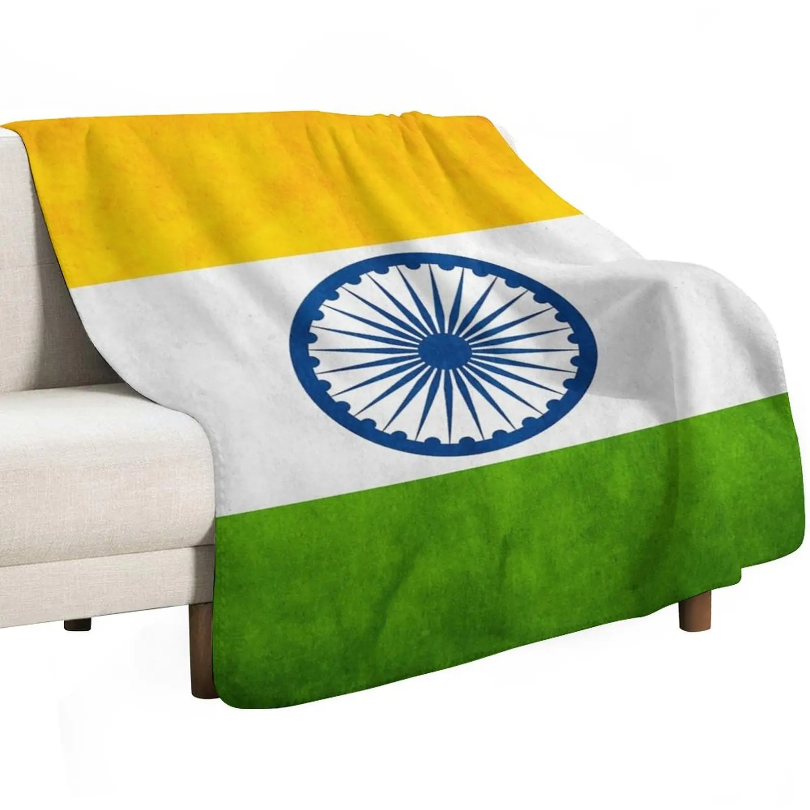 India Indian Flag National Flag of India Throw Blanket Picnic Beach Summer Camping Loose Blankets