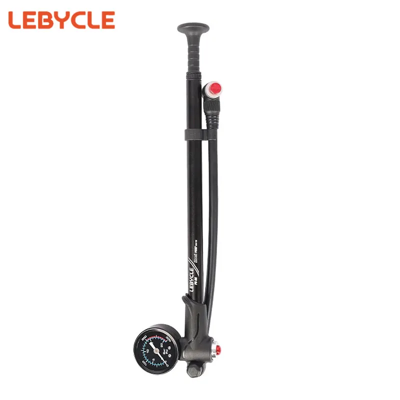 Lebycle Bicycle Portable High-pressure 300psi Bike Air Pump with Gauge for Fork & Rear Suspension Shock Absorber Mountain Bicycl