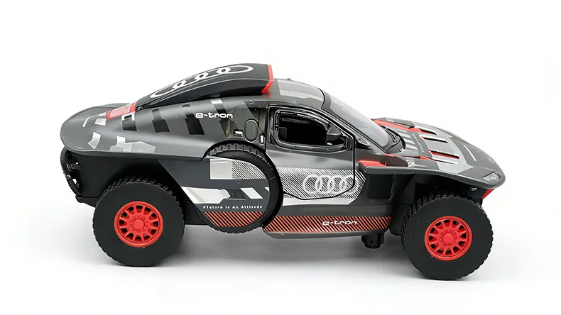 NIEUWE 1:32 Audi RS Q E-tron Quattro Legering Model Auto Geluid en Licht Trek kinderen Speelgoed Collectibles verjaardagscadeau