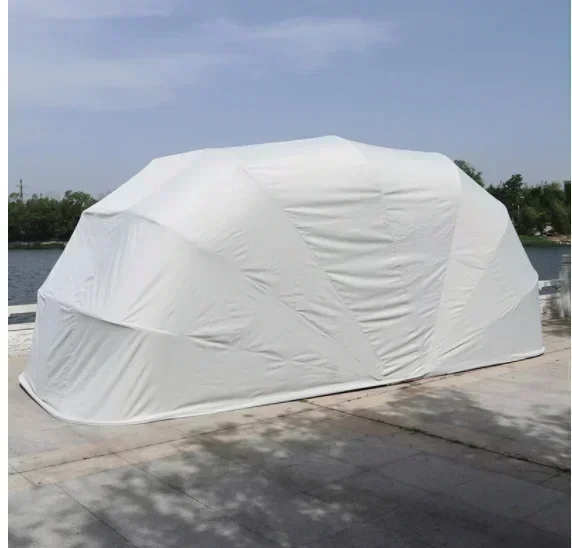 Car Tent Portable Manual Waterproof Car House Shed Foldable Shelter Carport Parking Canopy Galvanized Steel Retractable Garage