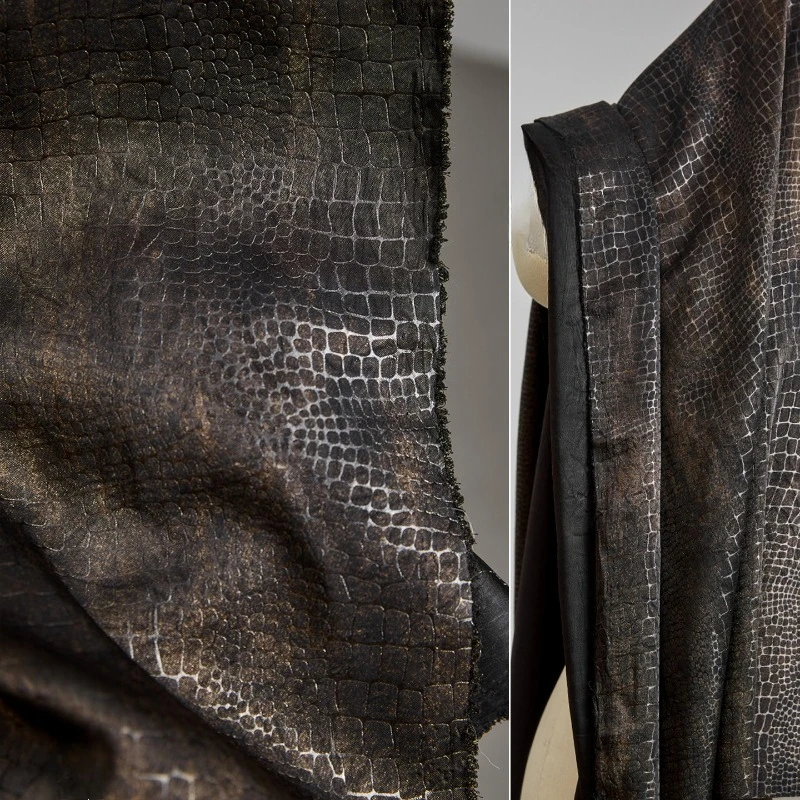 

Винтажная бронзовая тисненая ткань для креативного дизайна одежды «сделай сам», ткань для двора, материал для шитья своими руками, оптовая продажа