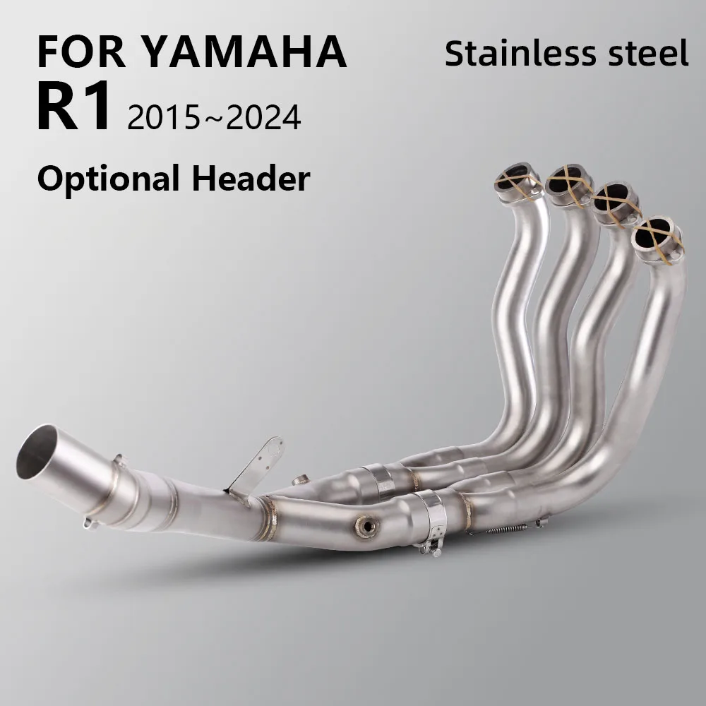 

For YAMAHA YZF R1 Motorcycle Exhaust System Racing Line Slip on Stainless Front Link Pipe Escape Moto Interface 60mm Tube