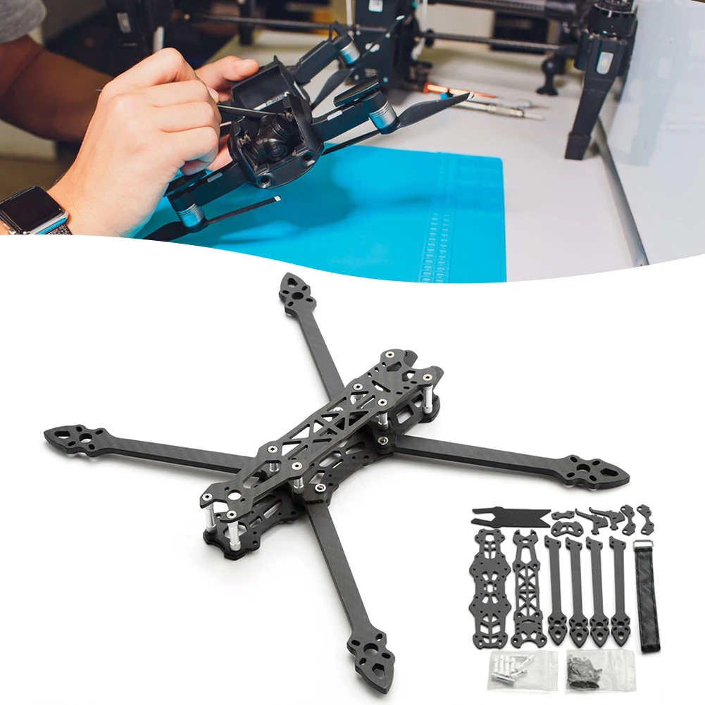 Carbon Fiber MARK4 Crossing Flying-Drone Rack Set Easy Assembling Aerial-Drone Frame For Quadcopters