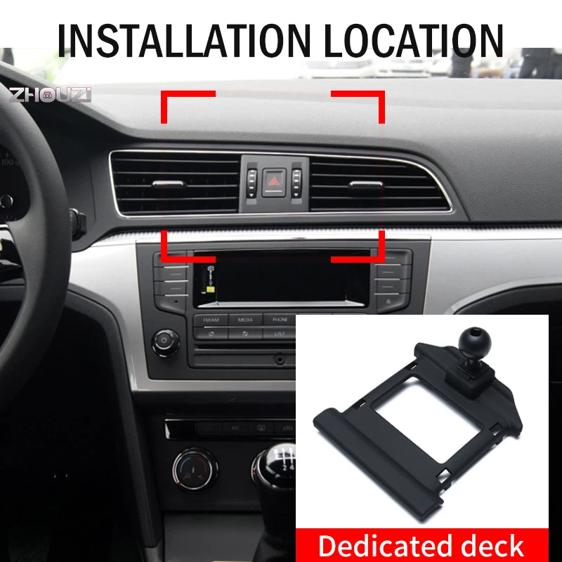 Car Mobile Phone Holder For Volkswagen VW Lamando 2015-2018 Special Mounts GPS Stand Gravity Navigation Bracket Auto Accessories