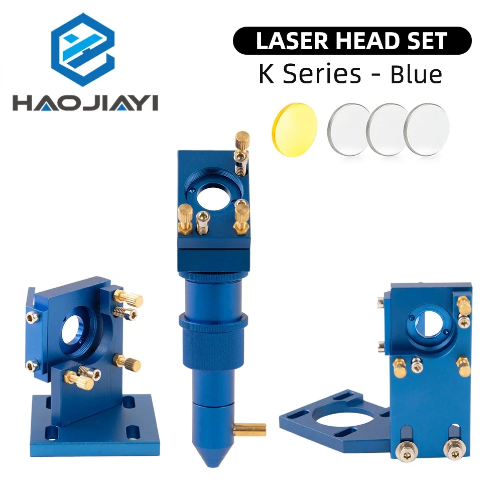 

K Series CO2 Laser Head Set with Lens 1st 2nd Mirror Mount 20mm for K40 2030 4060 5030 Laser Engraving Cutting Machine