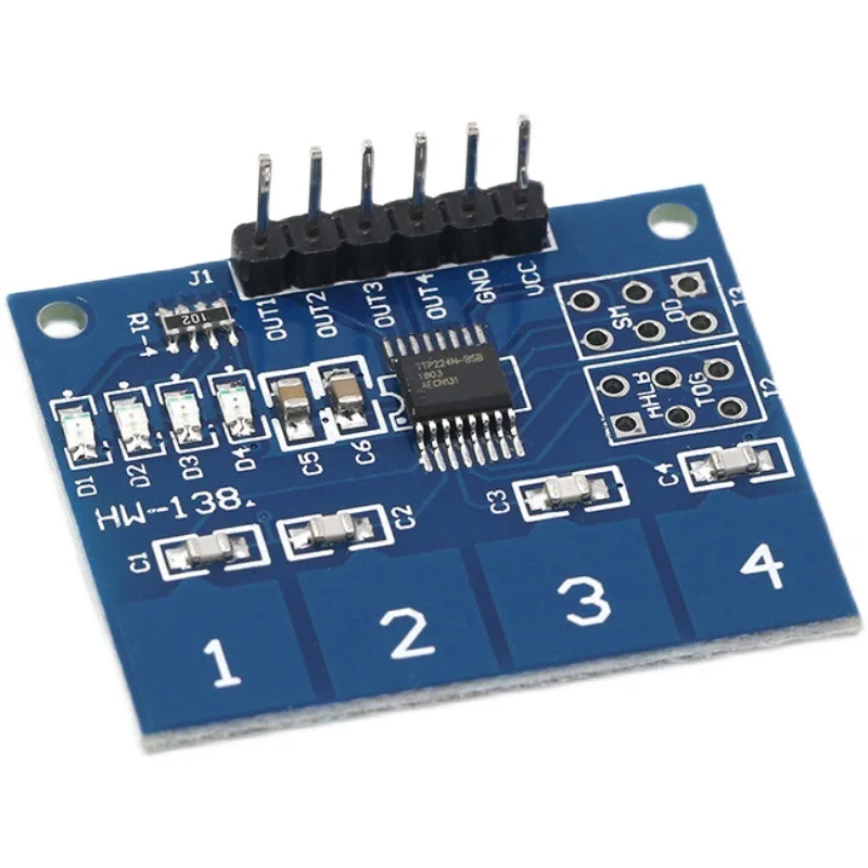 TTP224 4Road Capacitive Switch Digital Sensor Module Applicablearduino