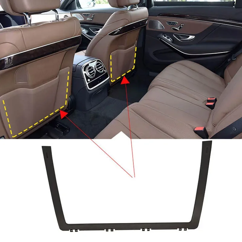 لمرسيدس W222 سيارة الجبهة المقعد الخلفي جيب غطاء لوحة مقعد تخزين جيب قوس لبنز S الفئة S320 S350 S400 2014-2020
