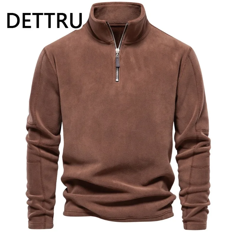 

Outdoor Casual Hoodie Sweatshirt Men's Warm Zipper Collar Top High Quality Design Hot Hoodie Sweatshirt Men