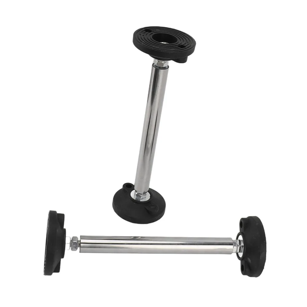 2Pcs Durable High Hardness Adjustable Support Rod Stainless Steel Black Cabinet Support Pole Jack Support Rod For Sink