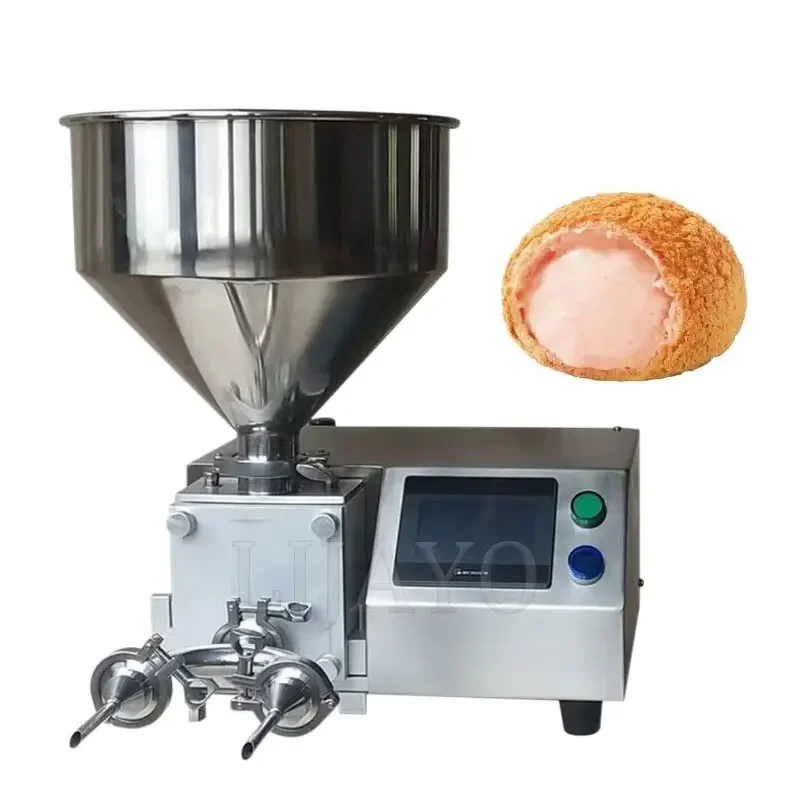 Máquina automática de inyección de mermelada de Chocolate, pan y pastel, máquina de llenado de hojaldre de crema cuantitativa LIJAYO