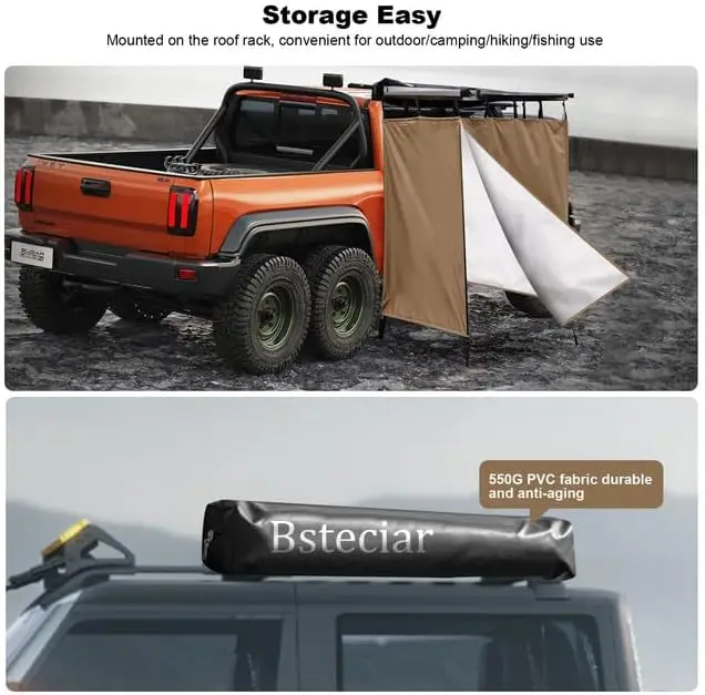 Tente de douche extérieure portable pour camping, camping-car et camions – Abri de confidentialité étanche avec installation facile