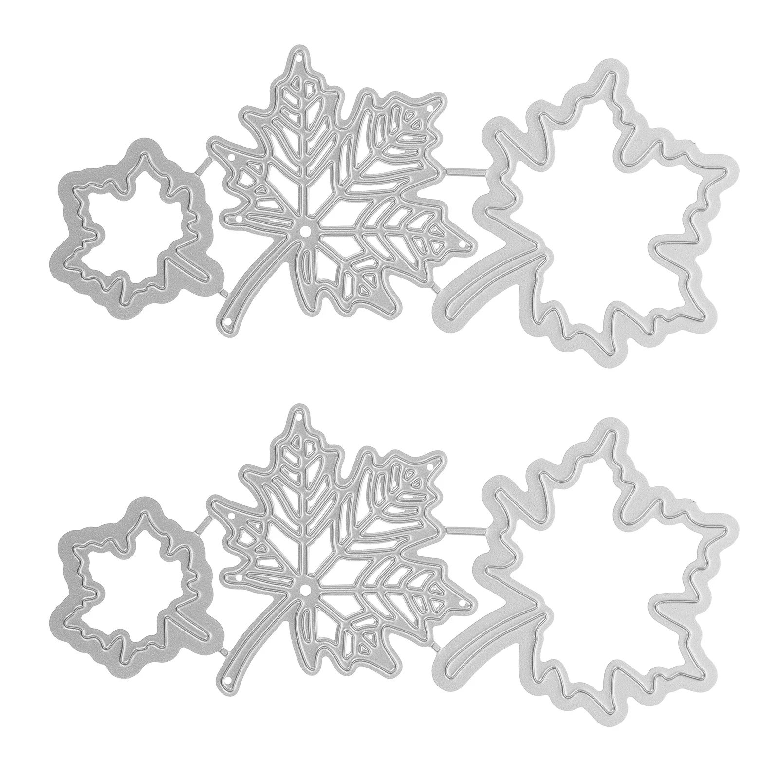 

2 Sets Leaf Maple Leaf Embossing Stencils Knife Mold Embossing Stencils Carbon Steel Cutting Dies Template DIY Craft Storage