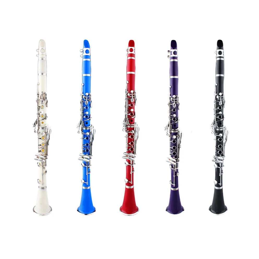 

China professional wind instrument nickel plated Bb clarinet for beginners