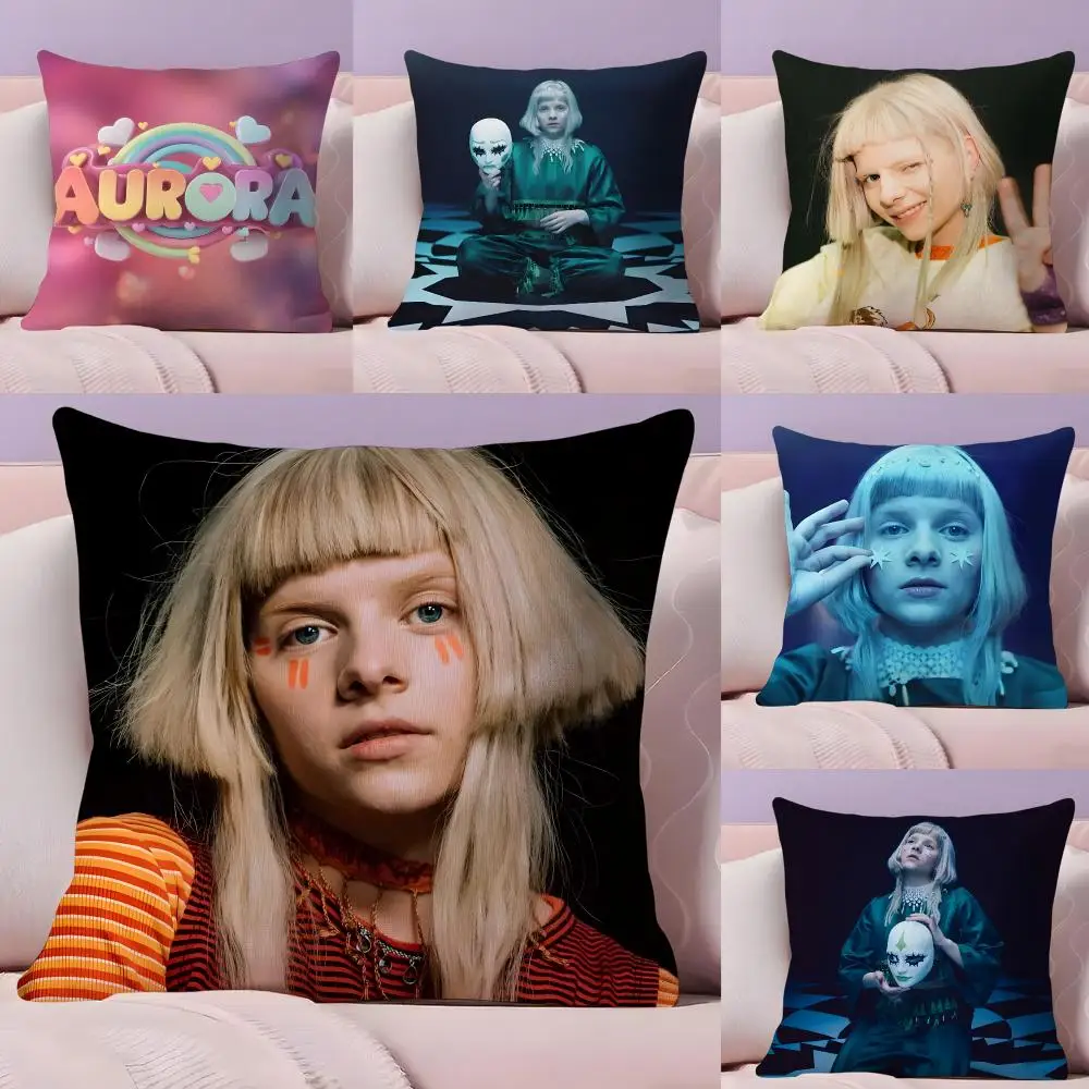 Singer A-Aurora Cushion Cover Pillow Case Plush Fabric Soft Double Sided Print Home Sofa High Quality Cushion