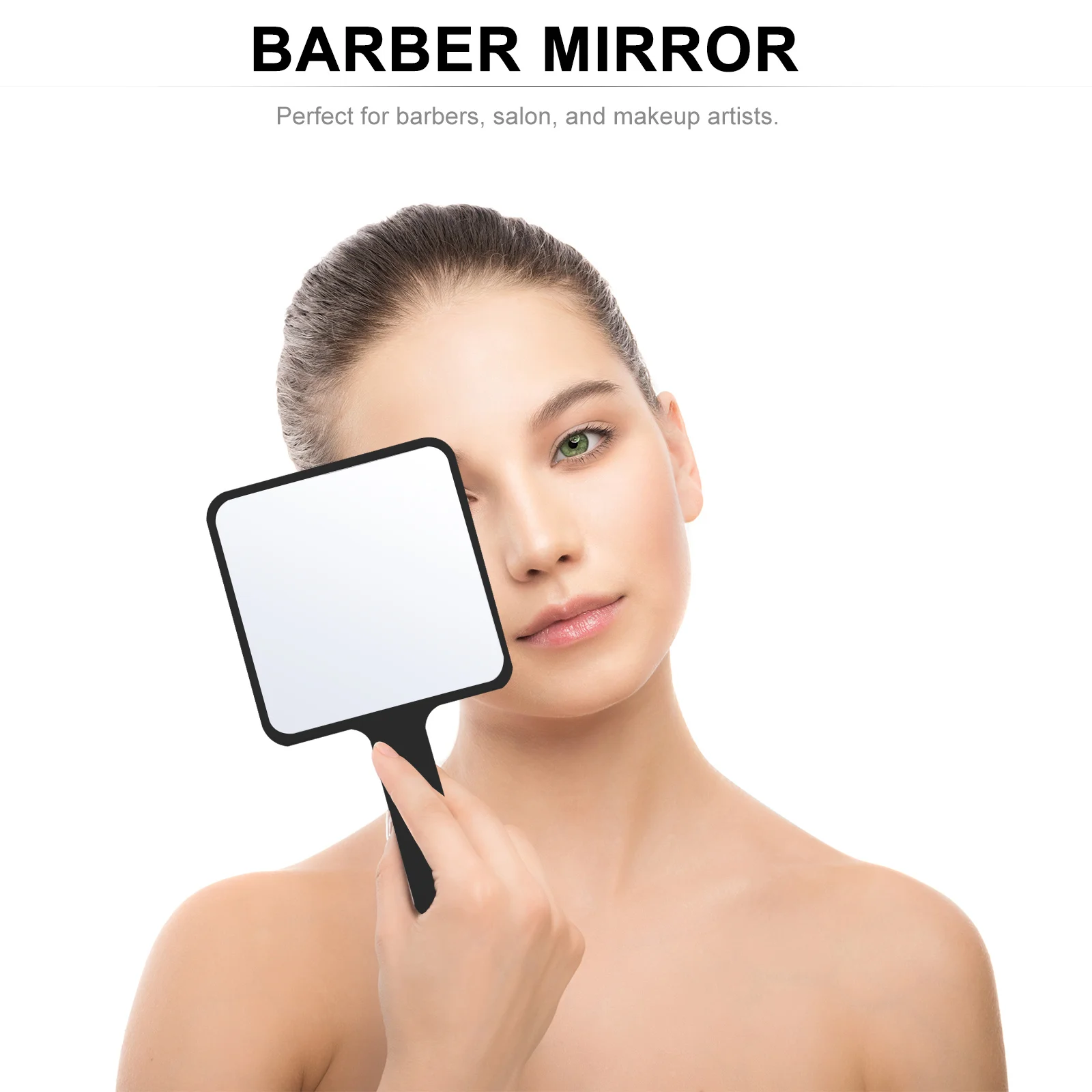 

Portable Vanity Hand Gold Travel Makeup Mirror Held Mirrors with Handle Handheld